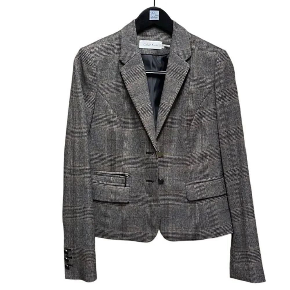 🌟Calvin Klein🌟Gray Patterned Jacket